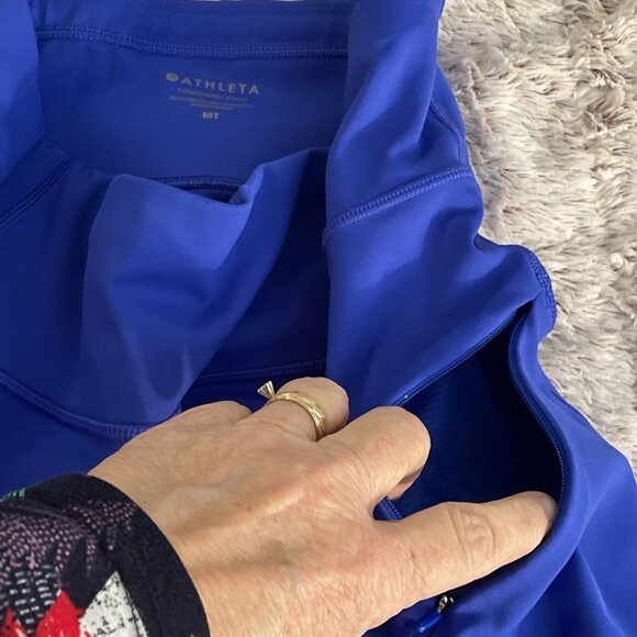 Athleta‎ Leggings Womens MT Blue Contender Tight Gym Yoga Workout Athletic Comfy - Picture 5 of 12